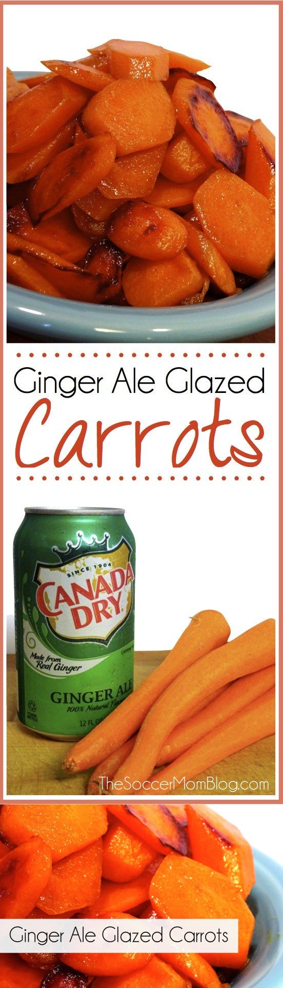 The Easiest Ginger Ale Glazed Carrots