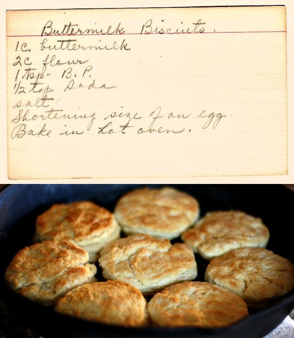 The Old Recipe Box: Grandma's Buttermilk Biscuits