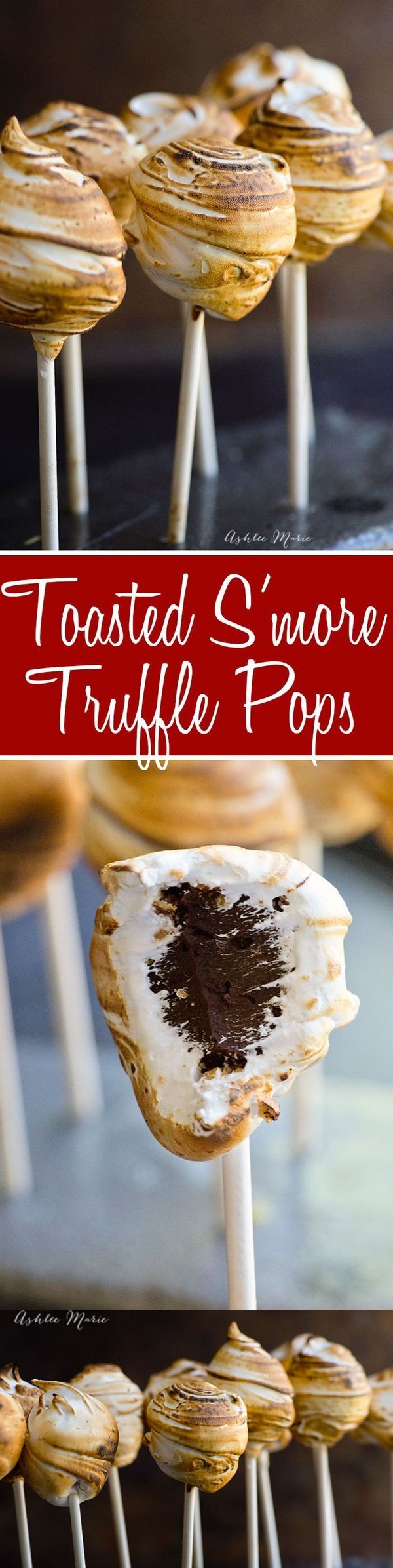 Toasted S'more Truffle Pops - recipe and video