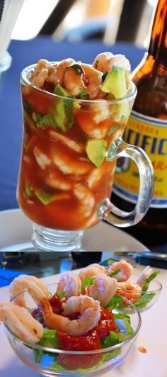 Traditional Mexican Shrimp Cocktail