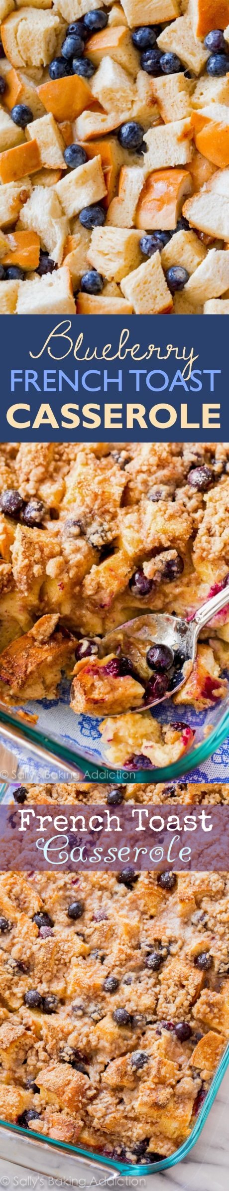 Unbelievable Blueberry French Toast Casserole