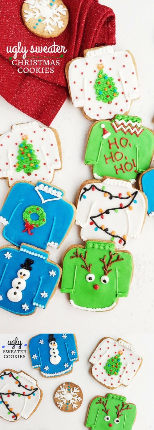 Vanilla Spice Ugly Christmas Sweater Cookies