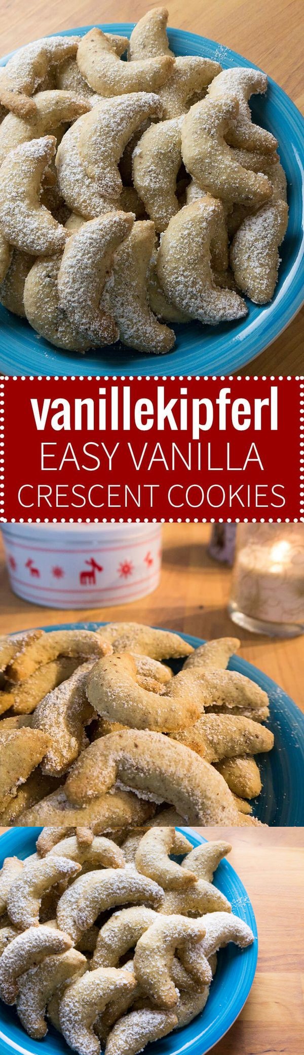 Vanillekipferl (German Vanilla Crescent Cookies