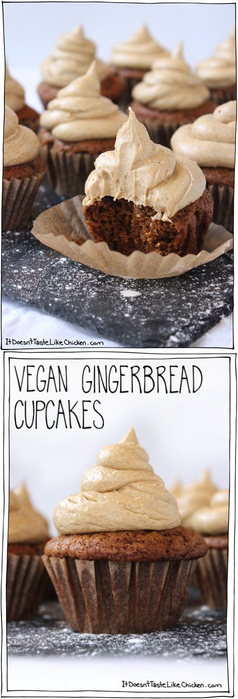 Vegan Gingerbread Cupcakes