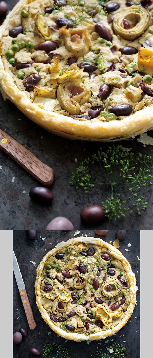 Vegan Olive and Artichoke Tart