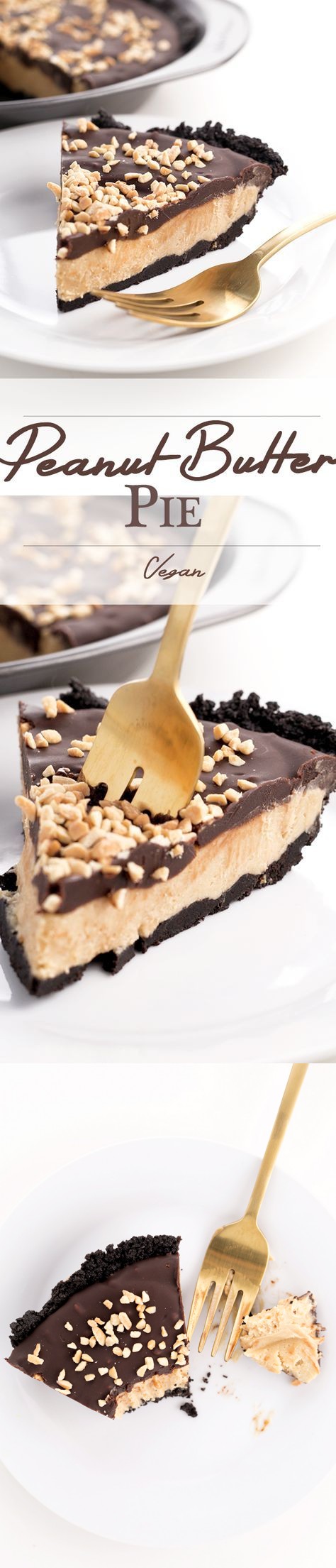 Vegan Oreo Peanut Butter Pie