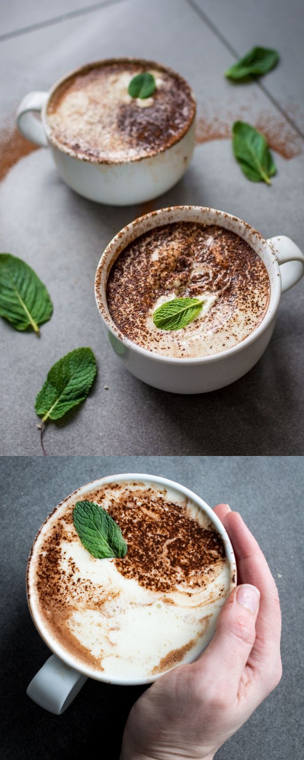 Vegan Peppermint Hot Chocolate