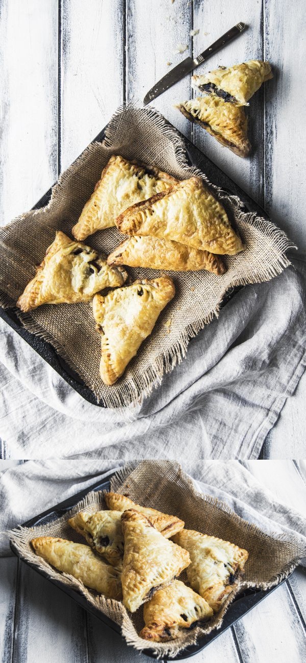 Vegan Sage Mushroom Turnovers With Almond White Wine Cream