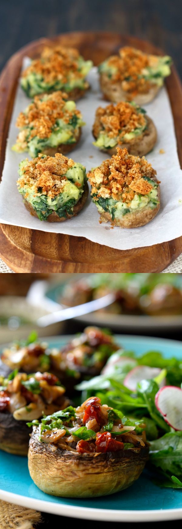 Vegan Stuffed Mushrooms