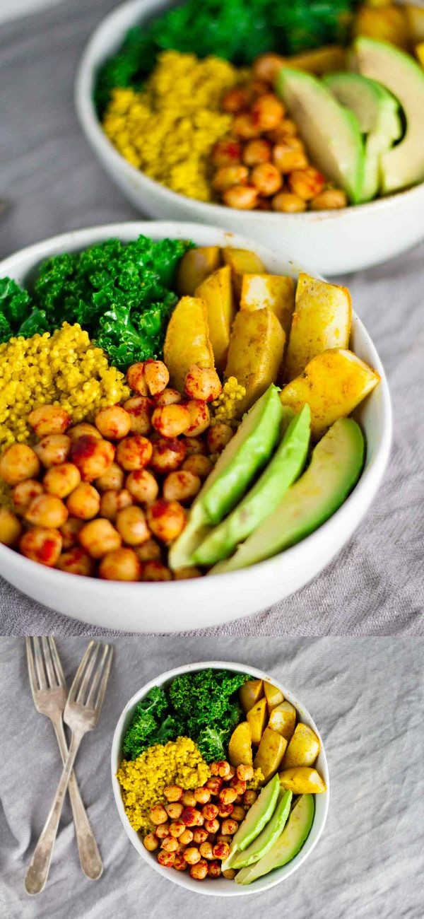 Vegan Turmeric Quinoa Power Bowls