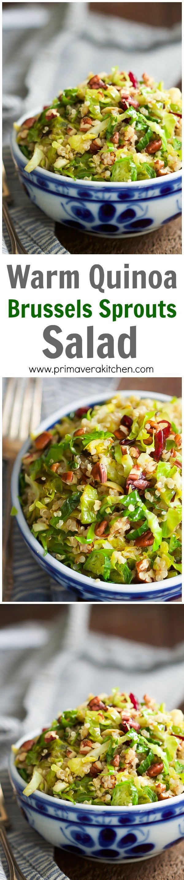 Warm Brussels Sprouts Quinoa Salad