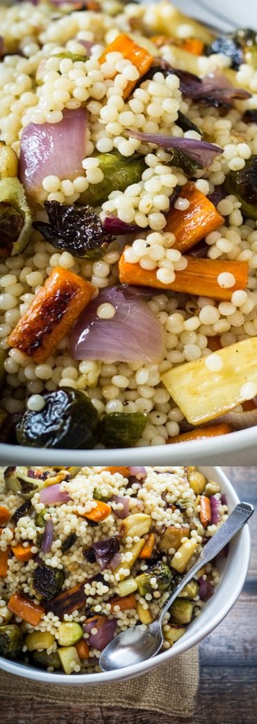 Warm Israeli Couscous and Roasted Vegetable Salad