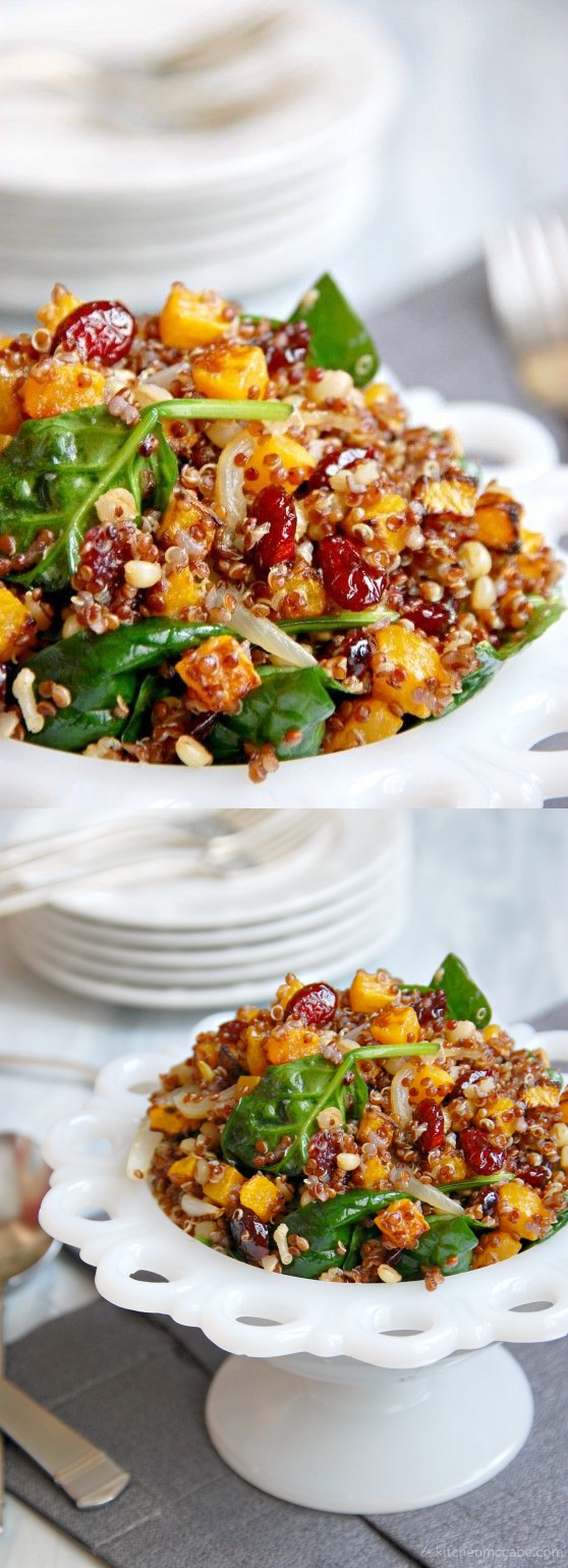 Warm Roasted Butternut Squash and Quinoa Salad