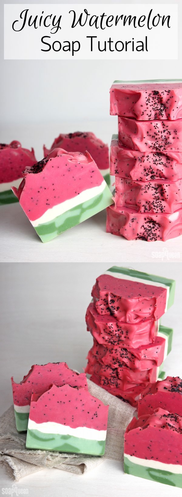 Watermelon Cold Process Soap Tutorial