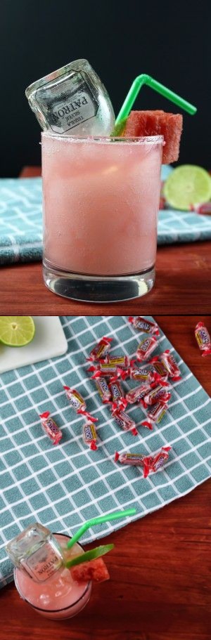 Watermelon Jolly Rancher Frozen Margarita