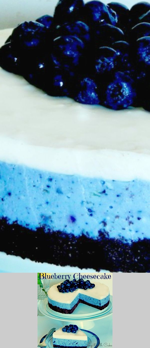 White Chocolate Blueberry Cheesecake