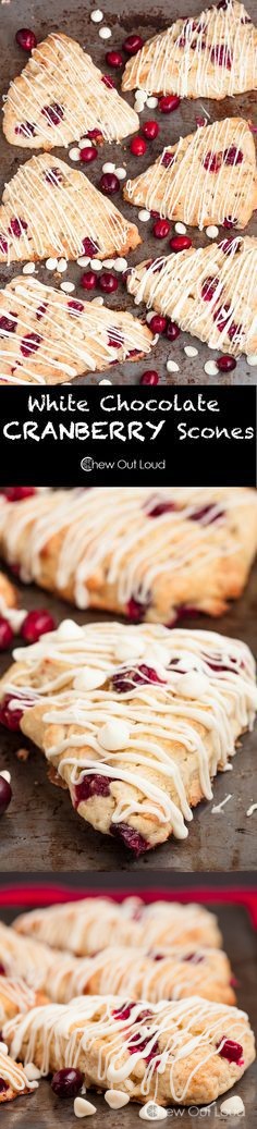 White Chocolate Cranberry Scones