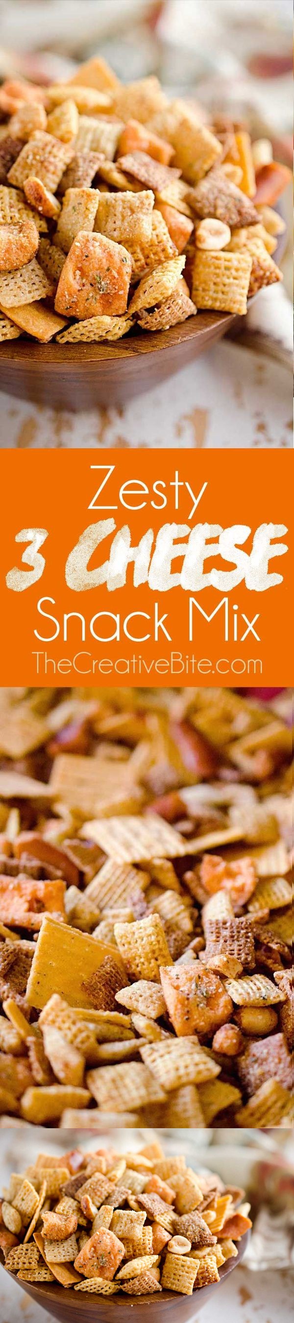 Zesty 3 Cheese Snack Mix