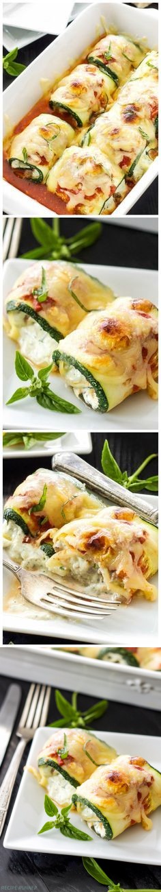 Zucchini Lasagna Rolls