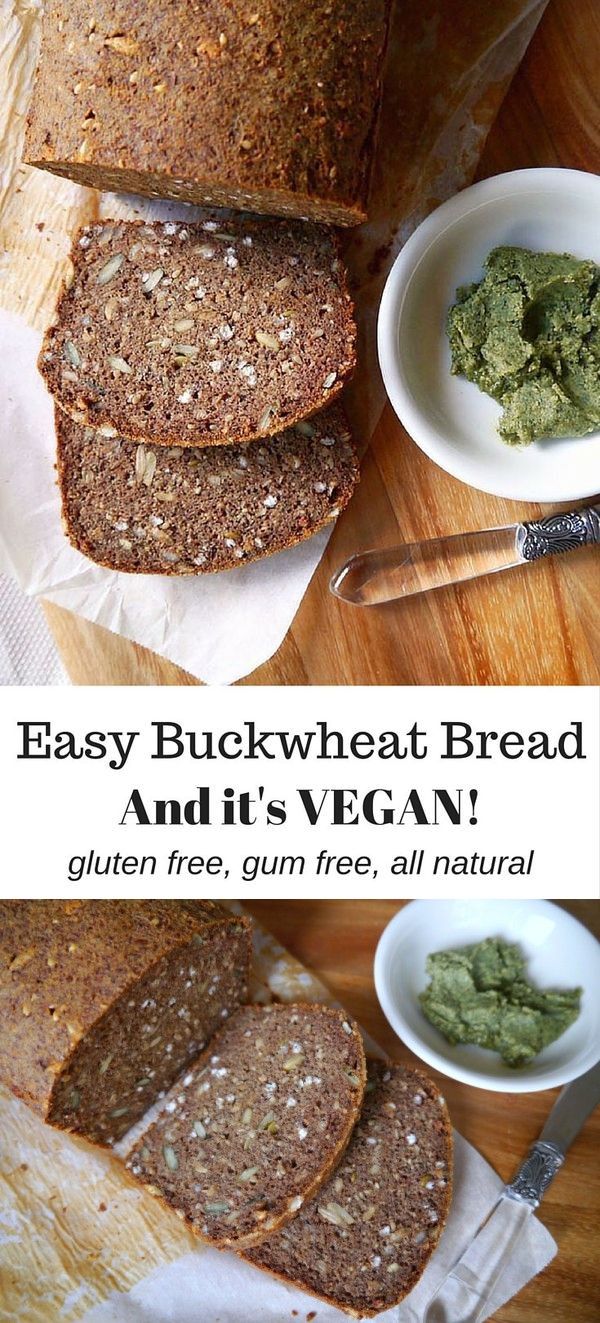 Gluten Free and Vegan Buckwheat Bread