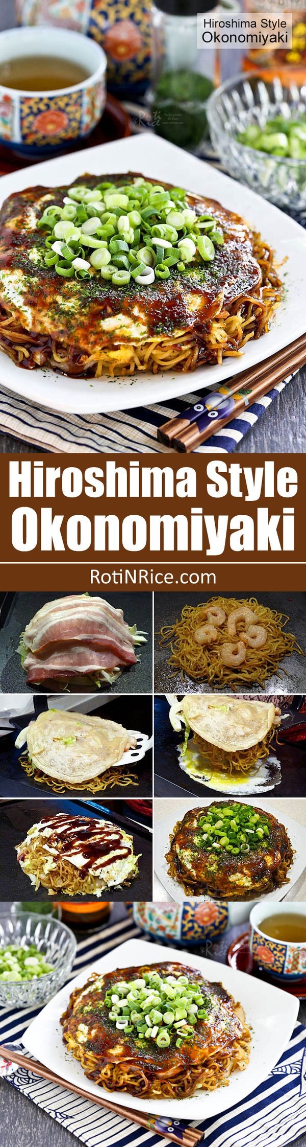 Hiroshima Style Okonomiyaki (Japanese Layered Pancakes