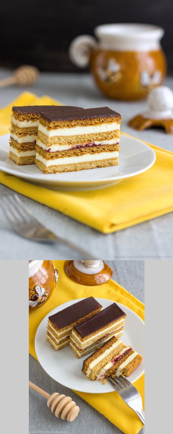 Honey Cake Slices – Slovakian Petit Fours