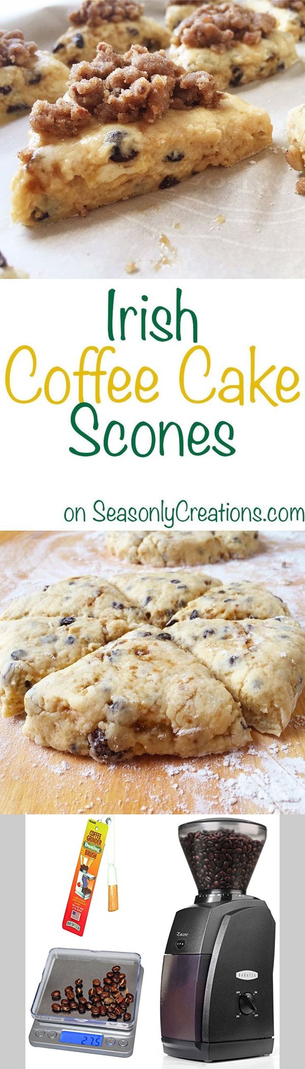 Irish Coffee Cake Scones