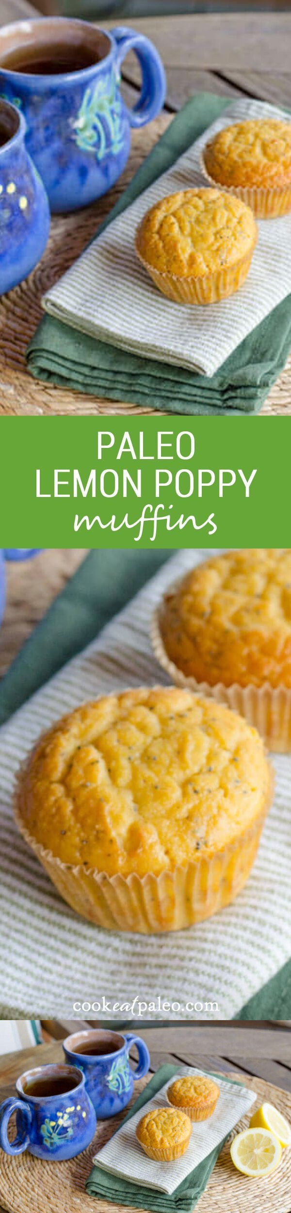 Lemon Poppy Paleo Muffins