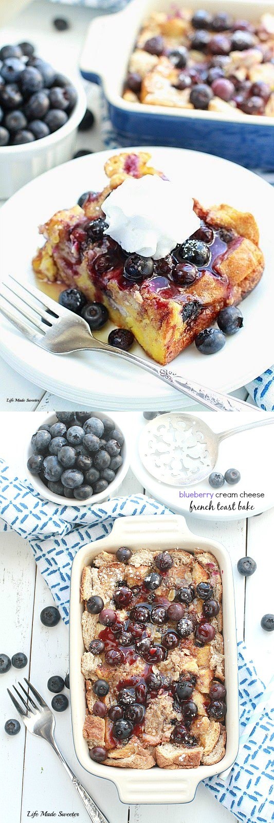 Overnight Blueberry Cream Cheese French Toast