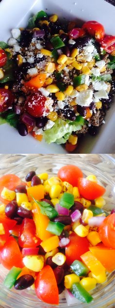 Roasted Corn and Black Bean Salad (21 Day Fix