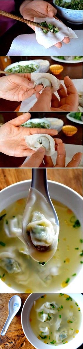Simple wonton soup