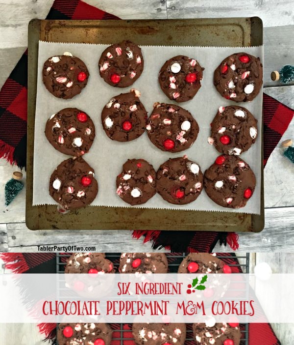 Six Ingredient Chocolate Peppermint Cookies