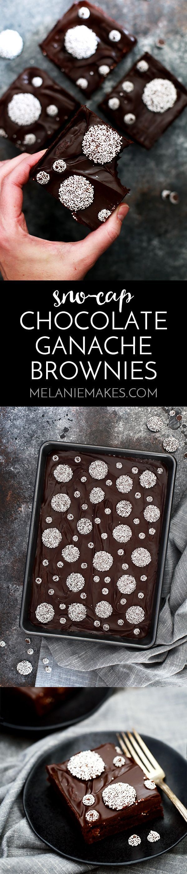 Sno-Cap Chocolate Ganache Brownies