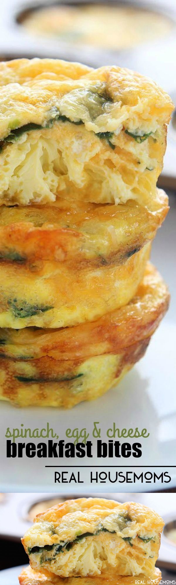 Spinach, Egg, and Cheese Breakfast Bites