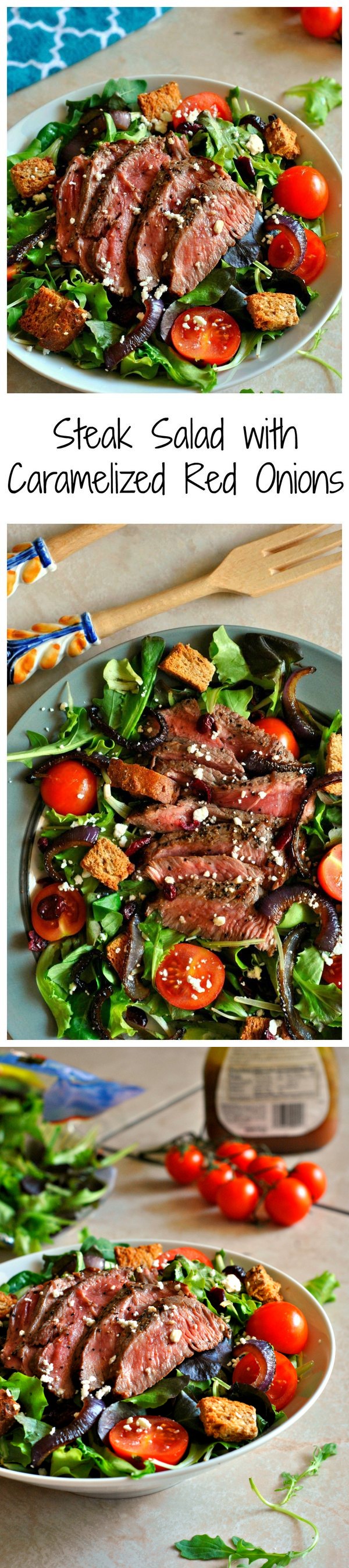 Steak Salad with Caramelized Red Onions