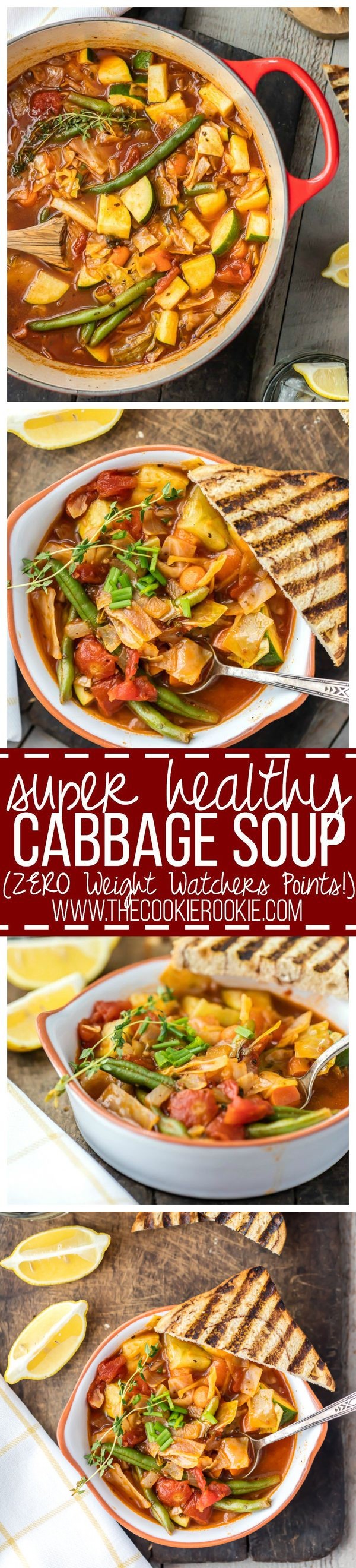 Super Healthy Cabbage Soup (ZERO Weight Watchers Points!