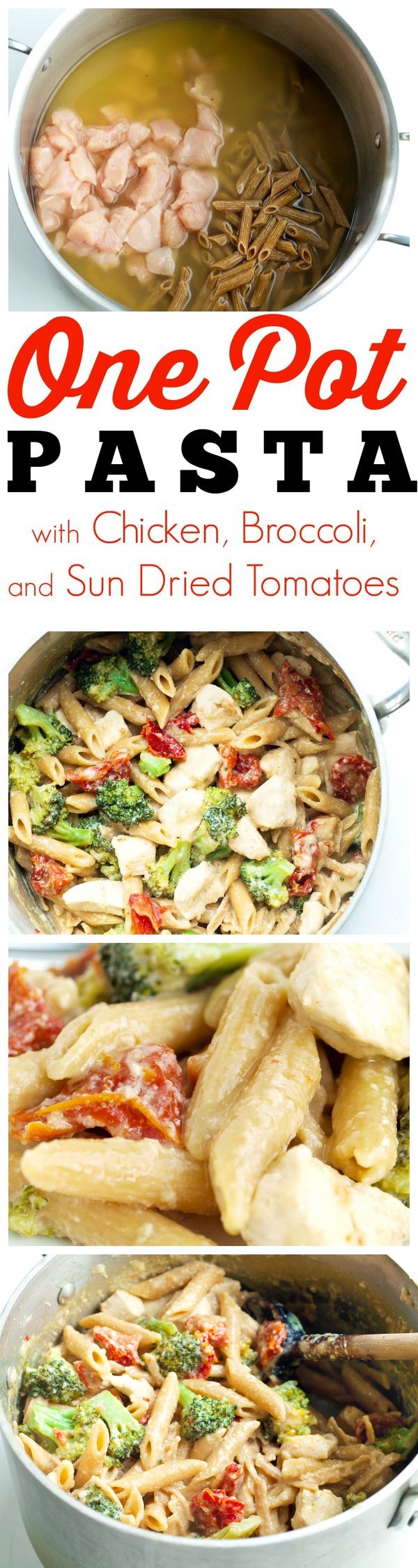 Tangy One Pot Chicken and Veggie Pasta Dinner