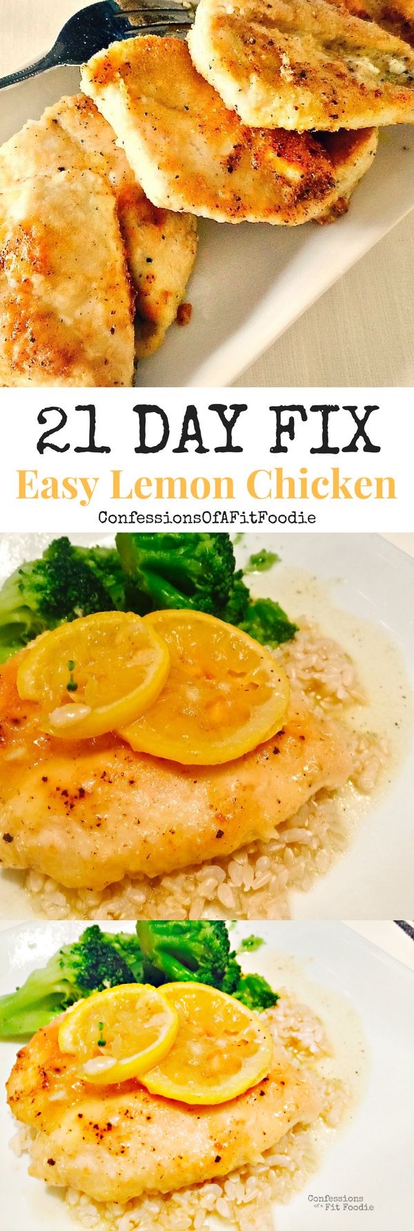 21 Day Fix Easy Lemon Chicken