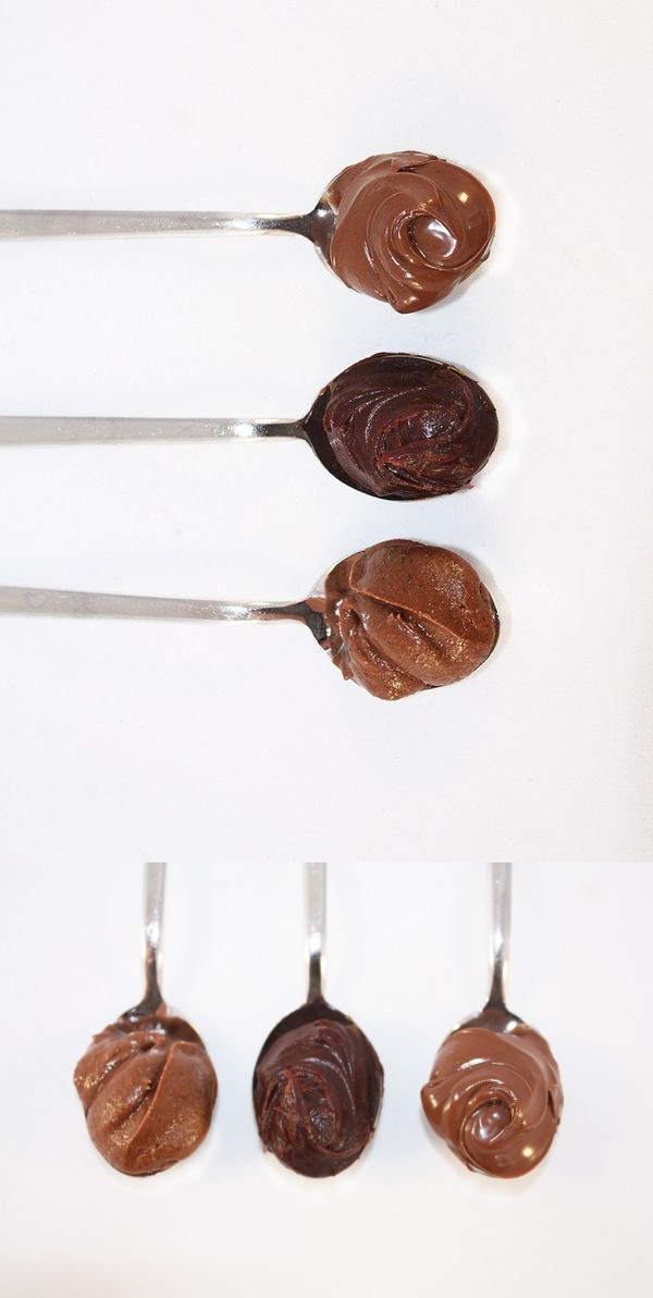 3 kinds of vegan Nutella