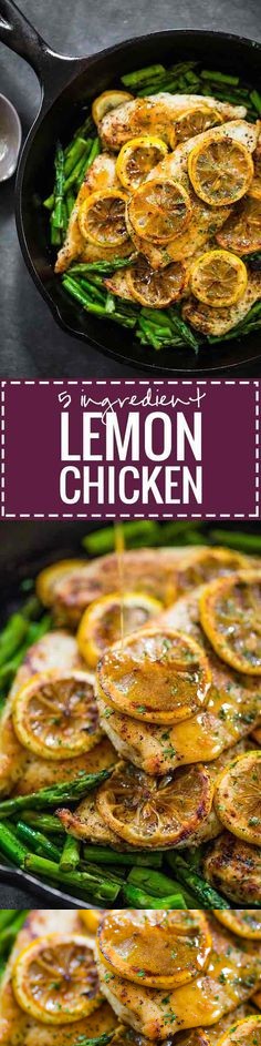 5 Ingredient Lemon Chicken with Asparagus