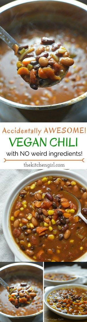 Accidentally AWESOME Vegan Chili with NO Weird Ingredients