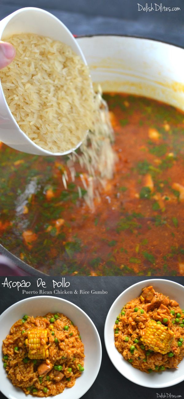 Asopao De Pollo (Puerto Rican Chicken & Rice Gumbo