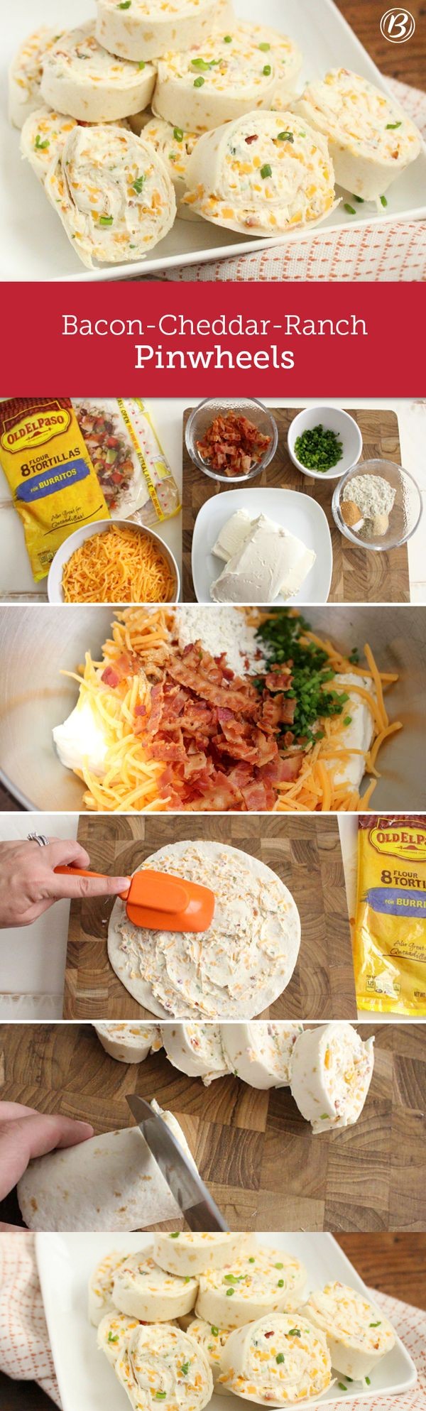 Bacon-Cheddar-Ranch Pinwheels