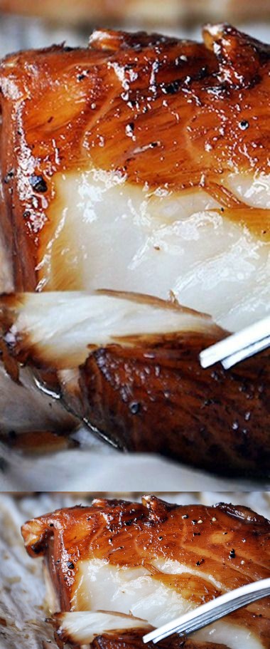 Baked Honey-Marinated Cod