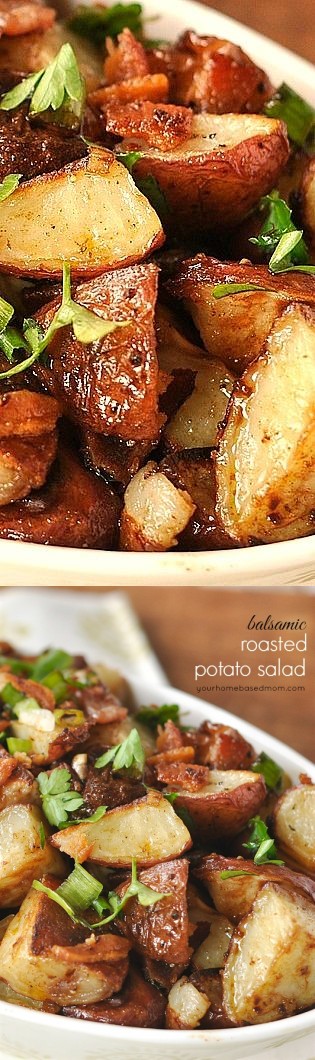 Balsamic Roasted Potato Salad