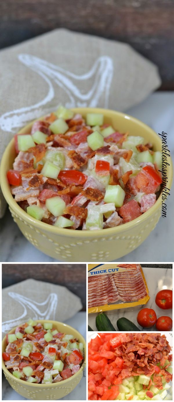 BCT Bacon Cucumber Tomato Salad