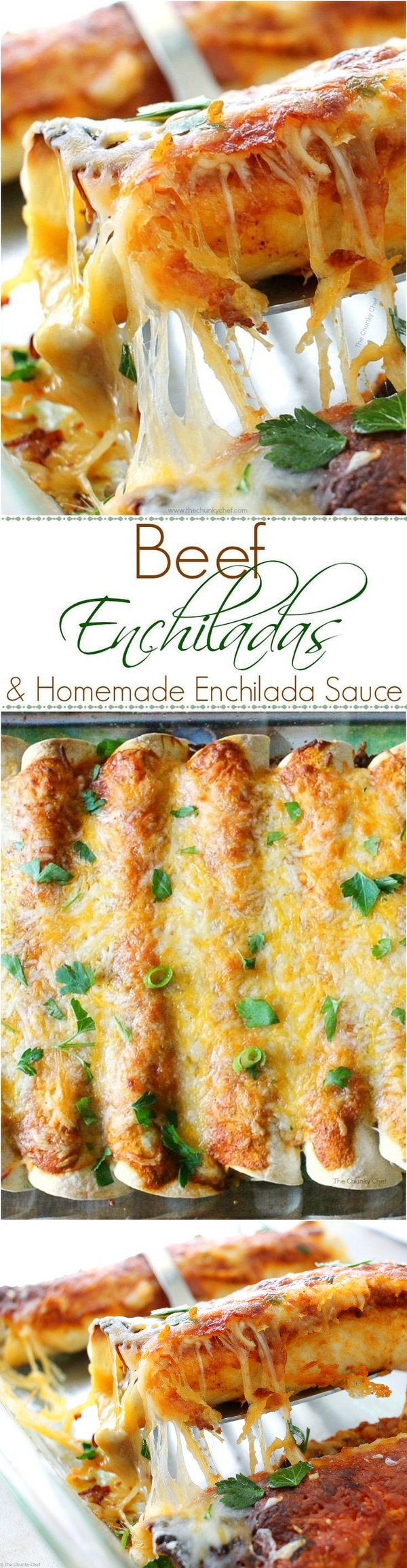 Beef Enchiladas with Homemade Enchilada Sauce