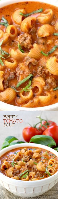 Beefy Tomato Soup