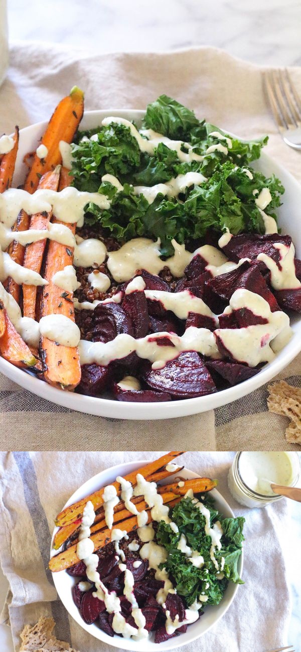 Beet Hippie Bowls with Horseradish Cream