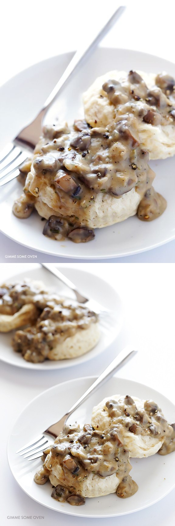 Biscuits and Mushroom Gravy (Vegan